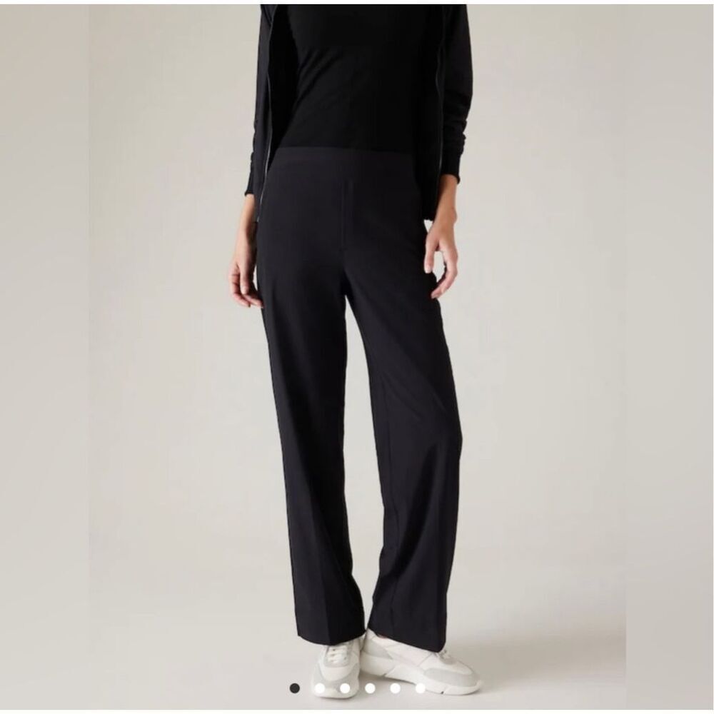 Athleta Brooklyn Heights Wide Leg Pant Size 22 NWT Black